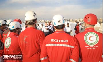 تمرین سراسری زلزله در بوستان ولایت 10