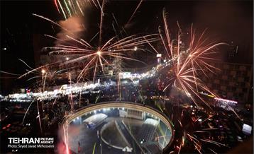 نورافشانی میدان ولیعصر(عج) به مناسبت نیمه شعبان 12