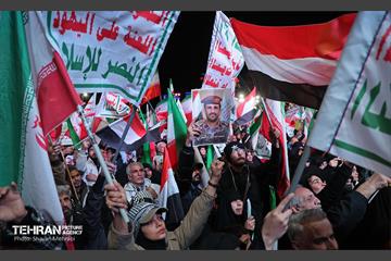 اجتماع مردم غیور تهران در قدردانی از همراهی جبهه مقاومت یمن 6