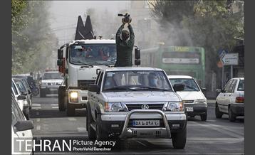 عملیات ضد عفونی معابر شهری منطقه 17 17