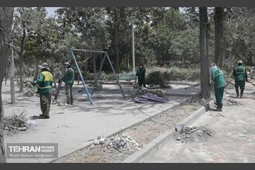 بوستان ایثار در منطقه ۲۰ به چرخه خدمت بازگشت 26