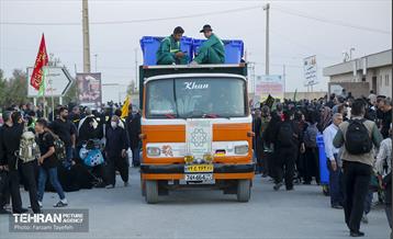 خدمات رسانی شهرداری منطقه 5 در پایانه مرزی مهران 9