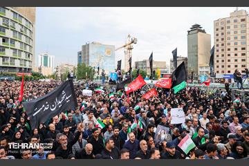 اجتماع مردم تهران در سوگ رئیس جمهور - 2 9