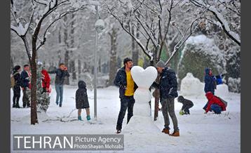 روز برفی در پارک لاله 4