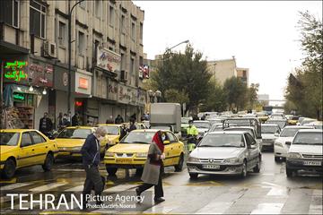 ترافیک تهران در یک روز بارانی 5