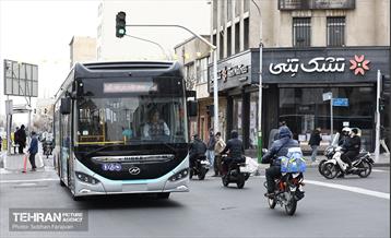 بهره‌برداری از اتوبوس های برقی شهر تهران 50