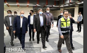 بازدید شهردار تهران از خط 6 مترو تهران 3