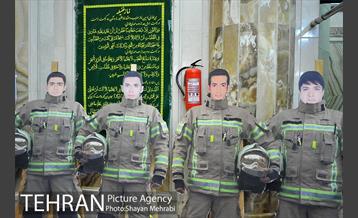 چهلمین روز شهادت شهدای آتش نشان با حضور شهردار تهران 19