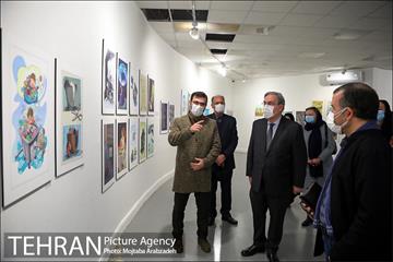 بازدید سفیر فرانسه از نمایشگاه تهران از منظر هنرمندان 4