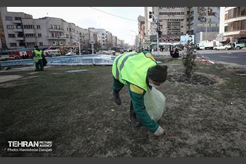 خدمات شهرداری تهران در پایان راهپیمایی ۲۲ بهمن 15