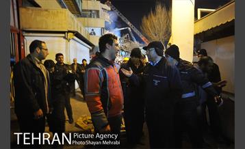 امداد رسانی شبانه در حادثه پلاسکو 34