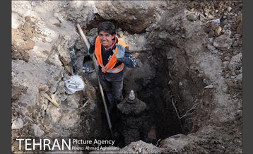 سنگ فرش شدن خیابان پامنار‎  1