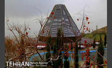 بارش پاییزی برف در ارتفاعات بوستان کوهستانی آبشار تهران‎ 6