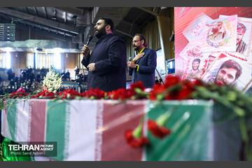 تشییع دو شهید گمنام دفاع مقدس در وزارت ورزش و جوانان 19