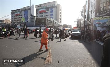 خدمات شهرداری تهران در پایان راهپیمایی ۲۲ بهمن - ۲ 26