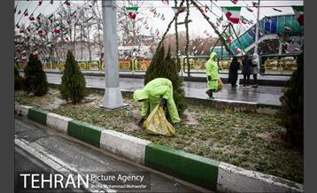 خدمات شهرداری تهران در پایان راهپیمایی ۲۲ بهمن  10