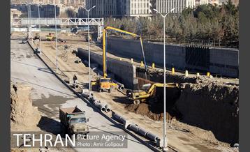 بازدید معاون فنی عمران شهرداری و اعضای شورای شهرتهران از پروژه تقاطع غیرهمسح شهیدهمدانی 21