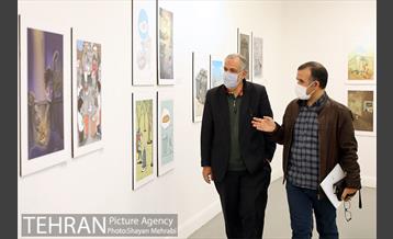 بازدید احمد مسجد جامعی از نمایشگاه تهران از منظر هنرمندان 4