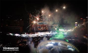 نورافشانی میدان ولیعصر(عج) به مناسبت نیمه شعبان 13