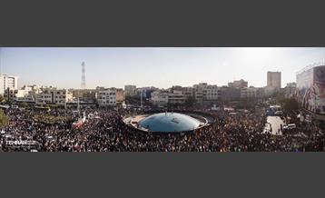 تجمع مردم تهران در واکنش به جنایت رژیم صهیونیستی در غزه