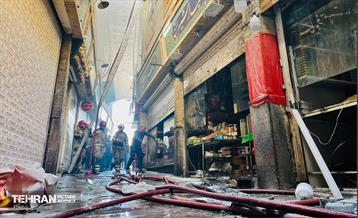 حریق در بازار تجریش 15