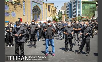 کاروان عزاداری خودرویی شهربانان و معبربانان بسیجی منطقه ۲