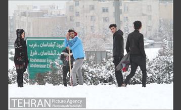 بارش برف در تهران 1