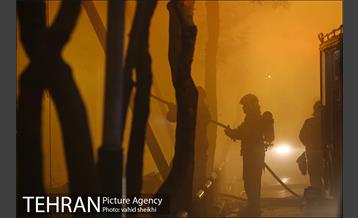 آتش سوزی گسترده در خیابان امیرکبیر 26