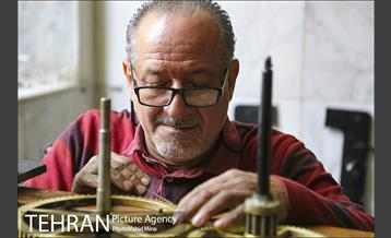 مرمت ساعت قاجارى 14