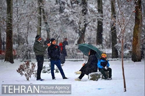 روز برفی در پارک لاله 3