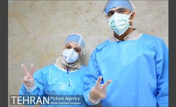 بخش بیماران کرونایی بیمارستان بعثت 25