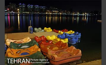 نمای غروب و شب دریاچه خلیج فارس 6