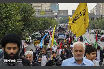راهپیمایی مردم تهران در محکومیت جنایات رژیم صهیونیستی 23