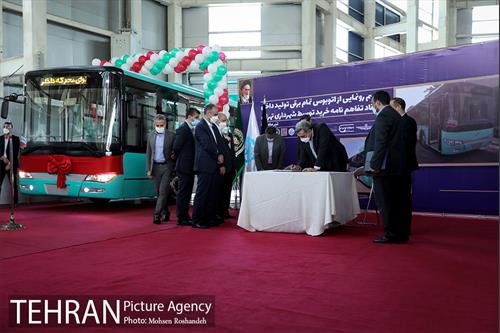 مراسم رونمایی از اتوبوس تمام برقی تولید داخل 14