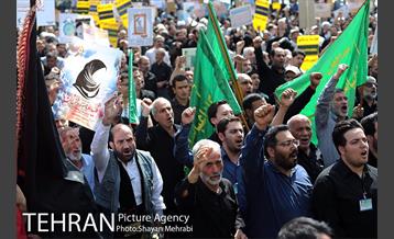 راهپیمایی ضدآمریکایی نمازگزاران جمعه تهران 16