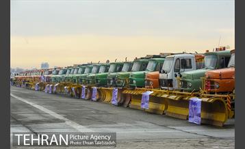 مانور ماشین آلات و تجهیزات ستاد برف روبی شهرداری تهران 21