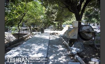 بازسازی سنگ فرش های بلوار کشاورز‎ 7