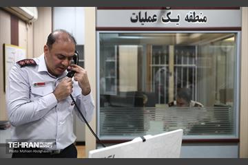 بازدید شهردار تهران از ستاد فرماندهی عملیات آتش نشانی 20