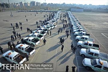 پیشواز نیروهای شهربان و حریم بان از نوروز با حضور شهردار تهران 45