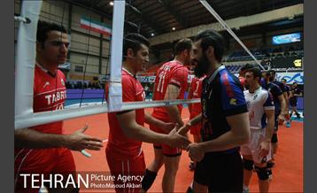 دیدار تیم های والیبال پیکان تهران و شهرداری تبریز