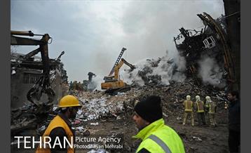 سومین روز عملیات امداد ونجات حادثه پلاسکو -4 8