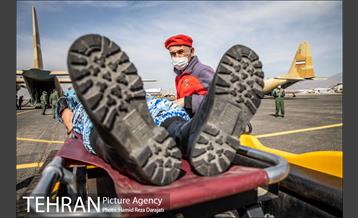 نخستین مانور امداد هوایی تهران در زمان بحران 19