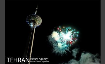 نورافشانی برج میلاد درشب عید سعید غدیر 1