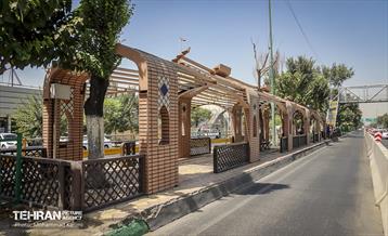 نخستین ایستگاه اتوبوس‌های بی آر تی با معماری ایرانی و اسلامی  7