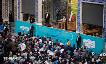 حضور رئیس جمهور در جمع مردم جنوب غرب تهران 3