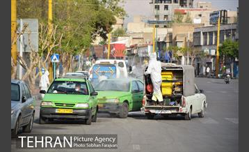 عملیات ضدعفونی معابر محله شوش  13