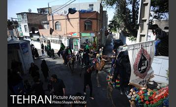 حرکت نمادین کاروان اُسرای کربلا در ده ونک 16