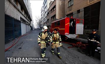 آتش سوزی در ساختمان برق حرارتی 2 3