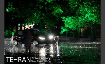بارش شدید باران و تگرگ در تهران 22