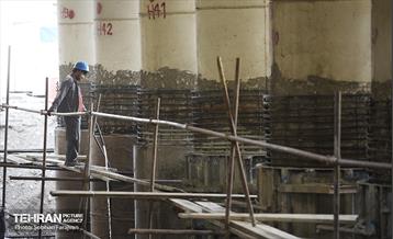 پروژه مقاوم‌سازی پل تقاطع بزرگراه همت و رودخانه کن 10